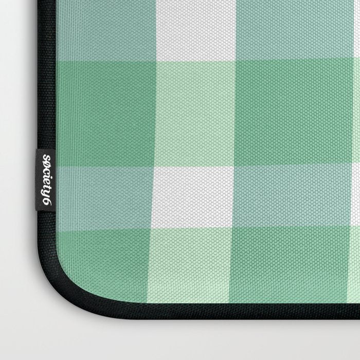Green Gingham  Laptop Sleeve Gallery Image 3