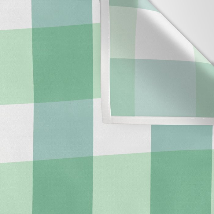 Green Gingham  Wall Tapestry Gallery Image 3