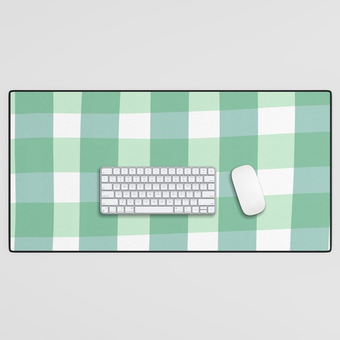 Green Gingham  Desk Mat Gallery Image 1