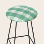 Green Gingham  Stool Gallery Image 2
