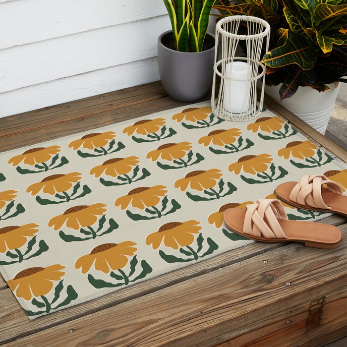Big Blooming III Outdoor Rug Gallery Image 2