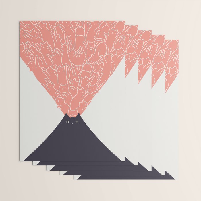 Cat Landscape 102: Vol-cat-no Wrapping Paper Gallery Image 3