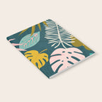 Collage contemporary tribal floral hawaiian pattern. Notebook Gallery Image 2