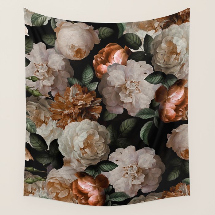 Golden Jan Davidsz. de Heem Roses Wall Tapestry Gallery Image 4