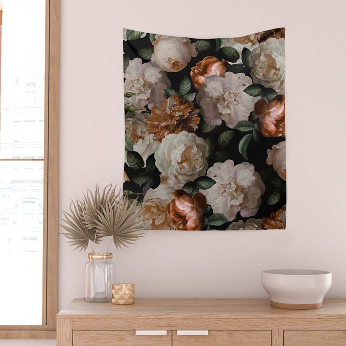 Golden Jan Davidsz. de Heem Roses Wall Tapestry Gallery Image 2