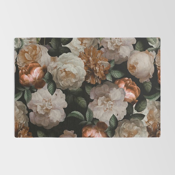 Golden Jan Davidsz. de Heem Roses Rug Gallery Image 2