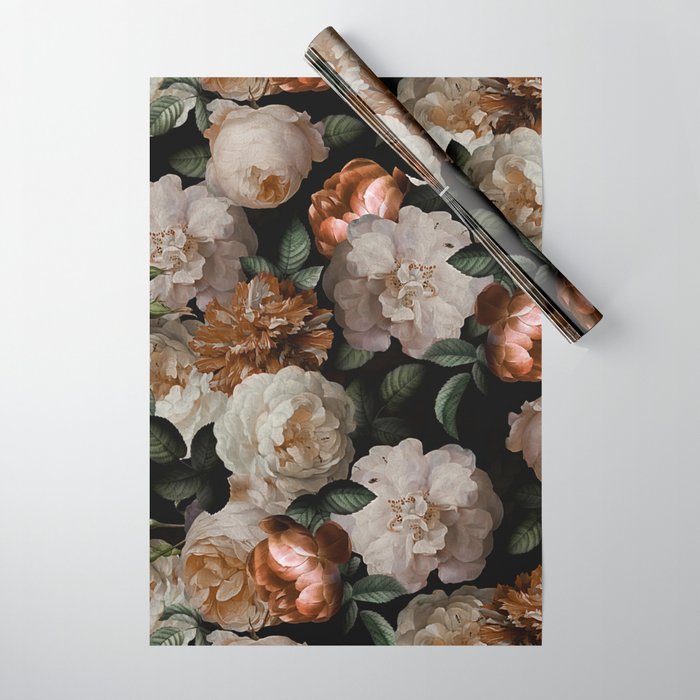 Golden Jan Davidsz. de Heem Roses Wrapping Paper Gallery Image 1