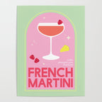 French Martini Cocktail Poster Gallery Image 4
