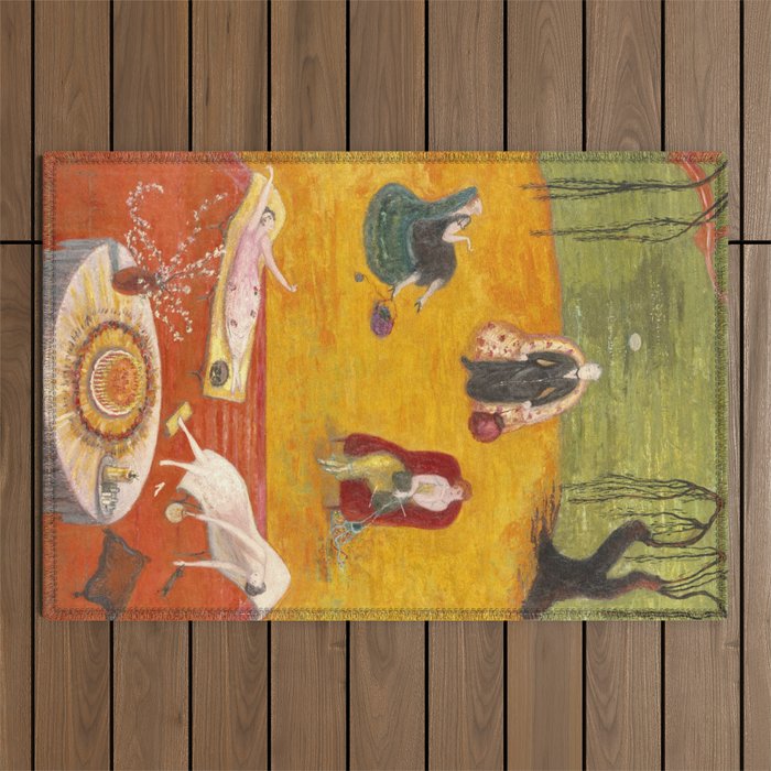 Florine Stettheimer "Heat" Outdoor Rug Gallery Image 1