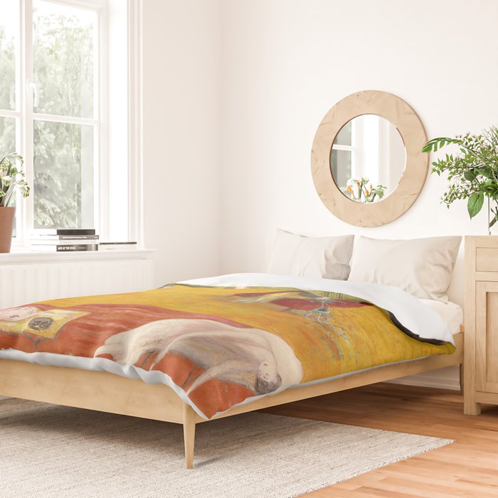 Florine Stettheimer "Heat" Duvet Cover Gallery Image 2