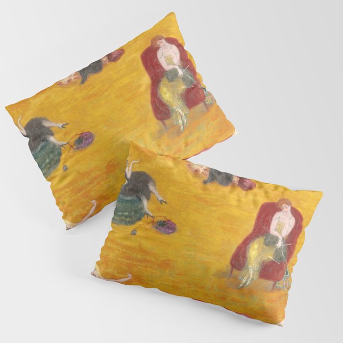Florine Stettheimer "Heat" Pillow Sham Gallery Image 1