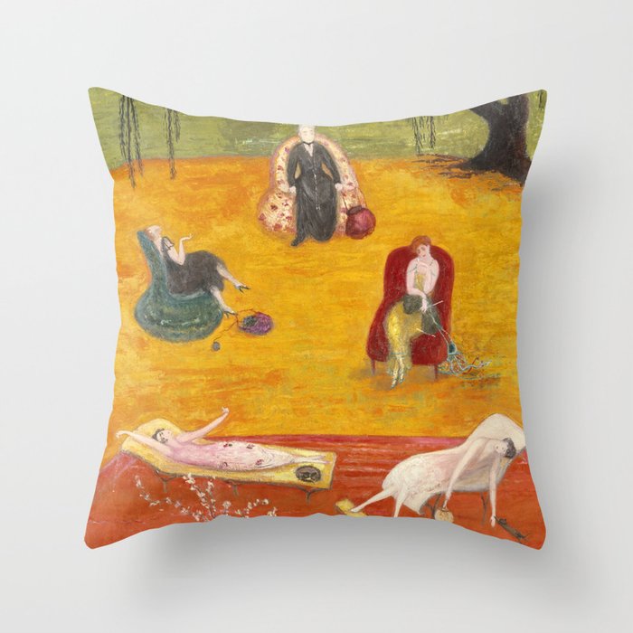 Florine Stettheimer "Heat" Throw Pillow Gallery Image 6