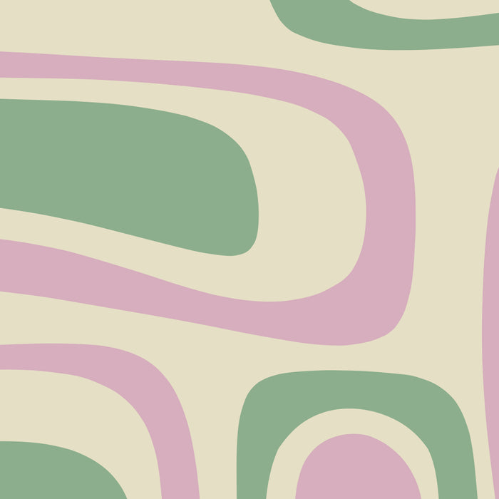 Mid-Century Modern Palm Springs Abstract Pattern Lavender Green Coffee Mug Gallery Image 2