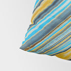 Blue marbled waves Pillow Sham Gallery Image 4