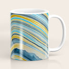Blue marbled waves Coffee Mug Gallery Image 1