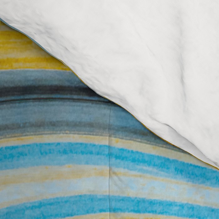 Blue marbled waves Comforter Gallery Image 4