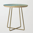 Blue marbled waves Side Table Gallery Image 1