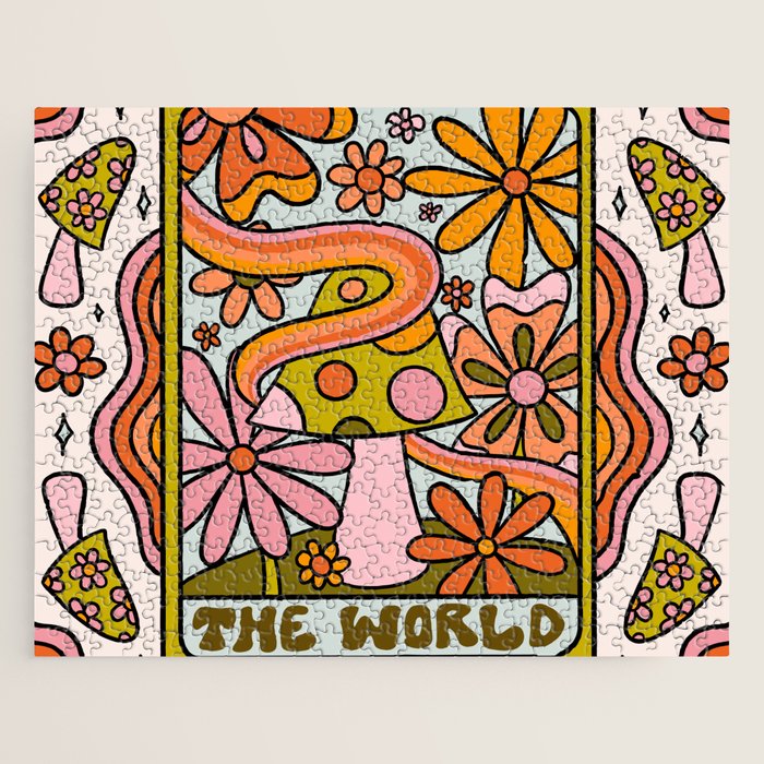 21. World Tarot Mushroom Jigsaw Puzzle Gallery Image 1
