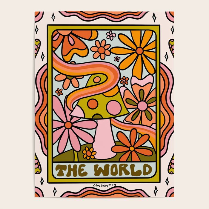 21. World Tarot Mushroom Poster Gallery Image 4