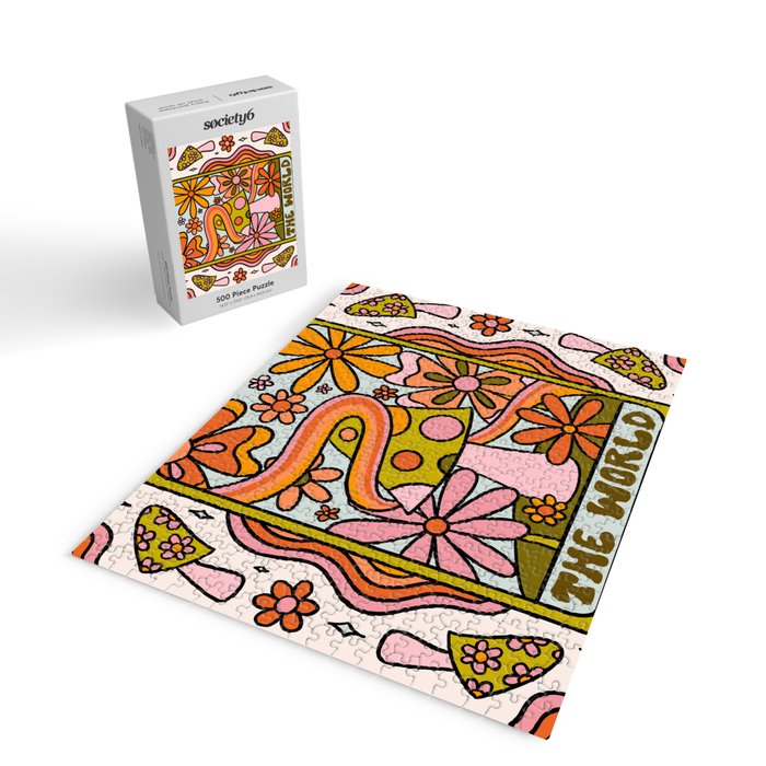 21. World Tarot Mushroom Jigsaw Puzzle Gallery Image 2