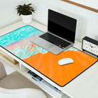 Coral Shore, Ocean Beach Photography, Summer Sea Sand Waves Desk Mat Gallery Image 2