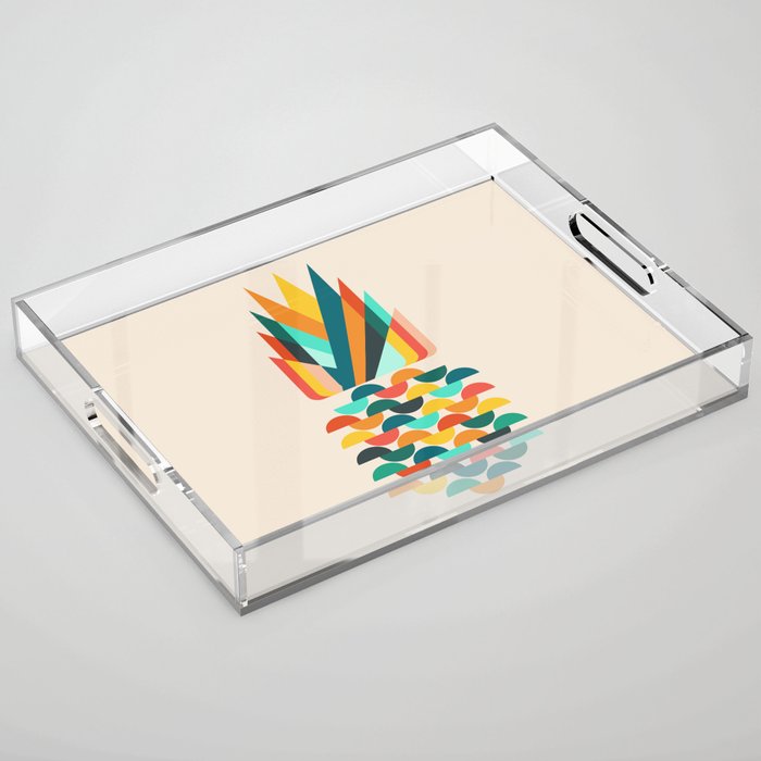 Groovy Pineapple Acrylic Tray Gallery Image 1