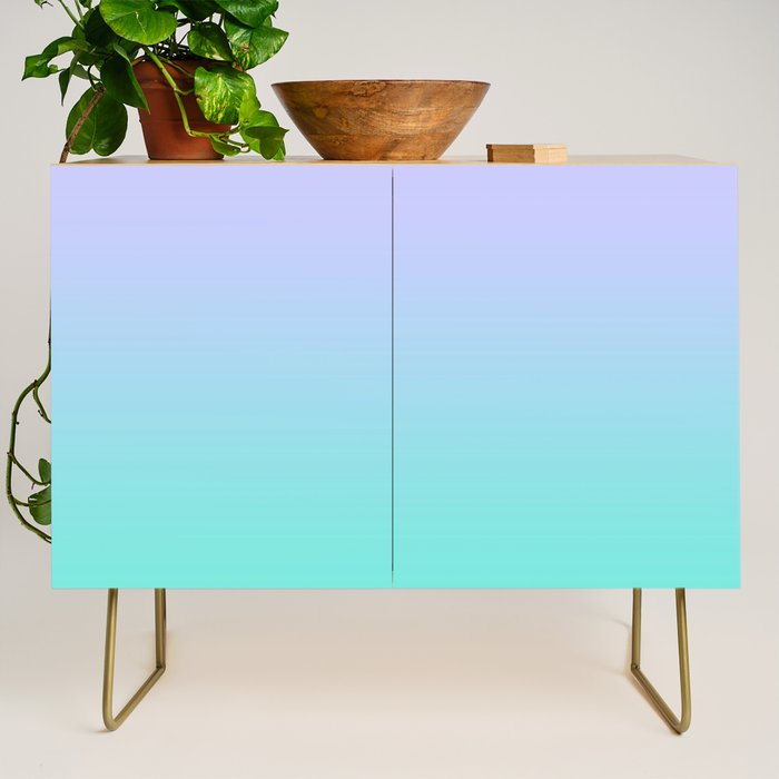 Light Purple Turquoise Gradient Credenza Gallery Image 1