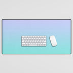 Light Purple Turquoise Gradient Desk Mat Gallery Image 1