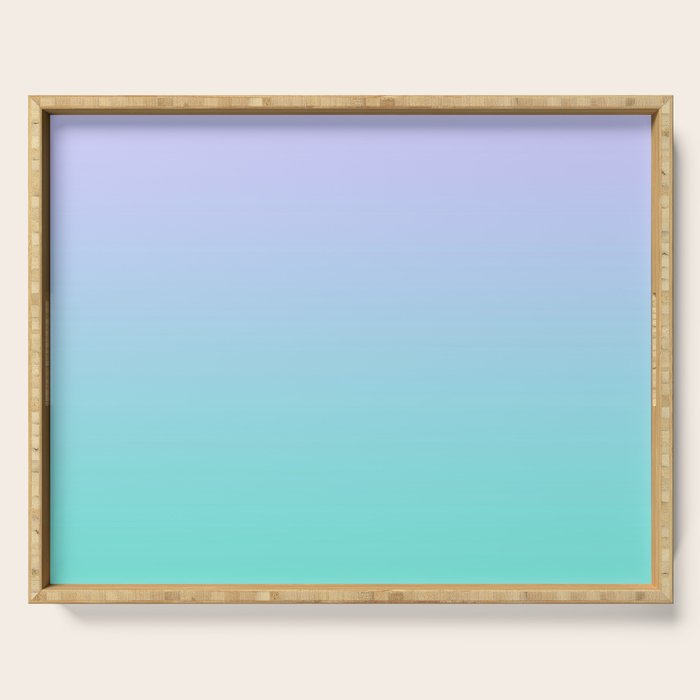Light Purple Turquoise Gradient Serving Tray Gallery Image 1