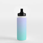 Light Purple Turquoise Gradient Water Bottle Gallery Image 2