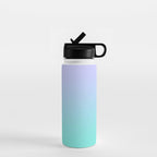Light Purple Turquoise Gradient Water Bottle Gallery Image 1