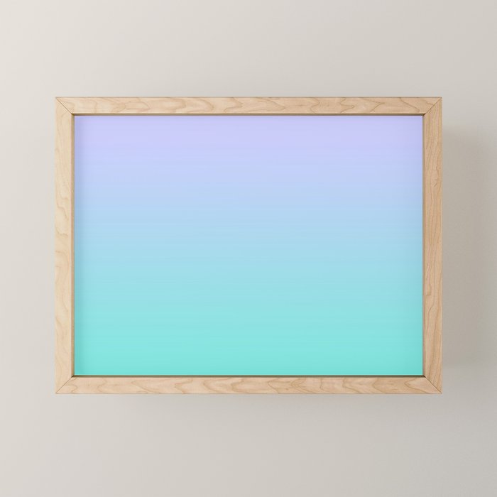 Light Purple Turquoise Gradient Mini Art Print Gallery Image 1