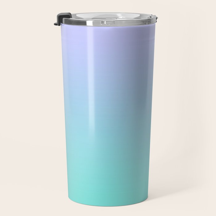 Light Purple Turquoise Gradient Travel Mug Gallery Image 3