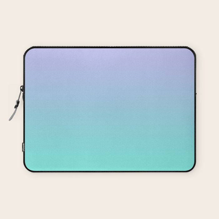 Light Purple Turquoise Gradient Laptop Sleeve Gallery Image 1