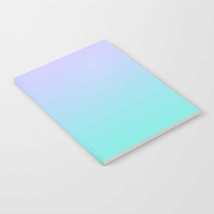 Light Purple Turquoise Gradient Notebook Gallery Image 2