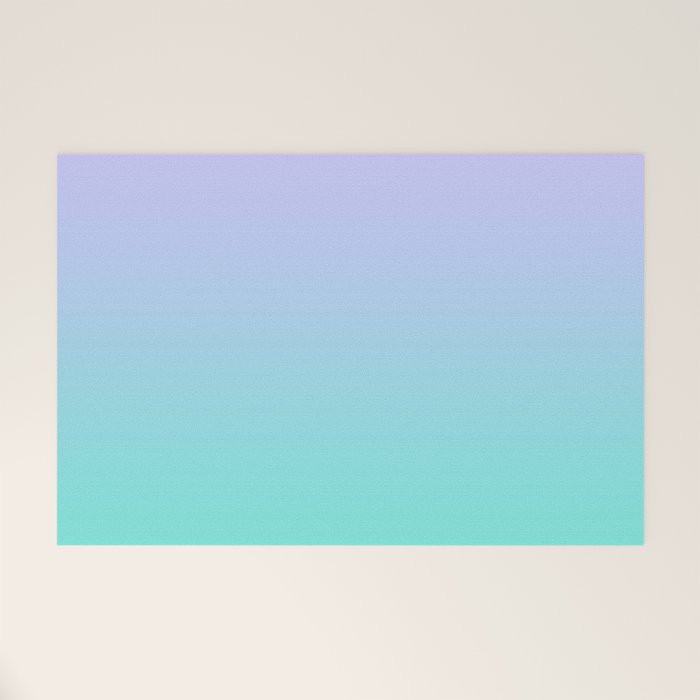 Light Purple Turquoise Gradient Welcome Mat Gallery Image 1