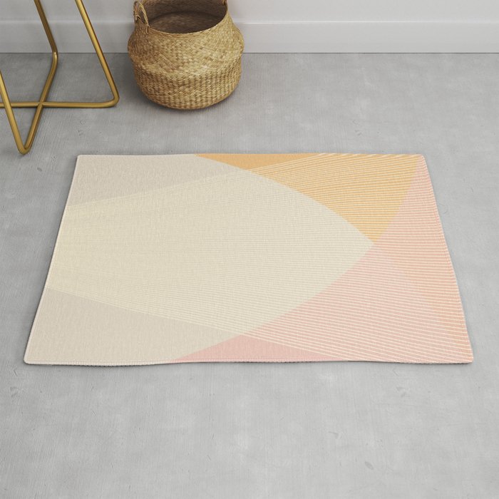 Cecilia Shapes II - Neutral Orange and Pink Rug Gallery Image 1