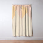 Cecilia Shapes II - Neutral Orange and Pink Window Curtain Gallery Image 3