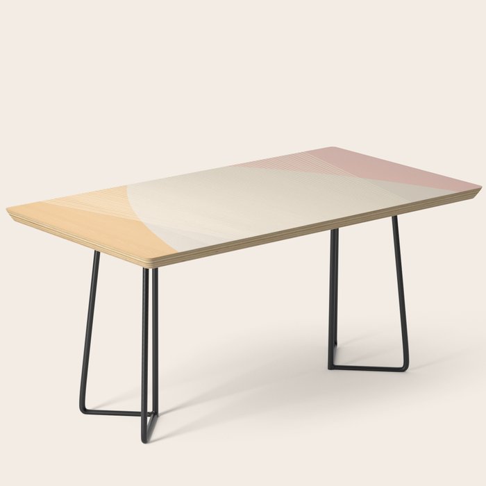 Cecilia Shapes II - Neutral Orange and Pink Coffee Table Gallery Image 1