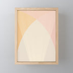 Cecilia Shapes II - Neutral Orange and Pink Mini Art Print Gallery Image 1