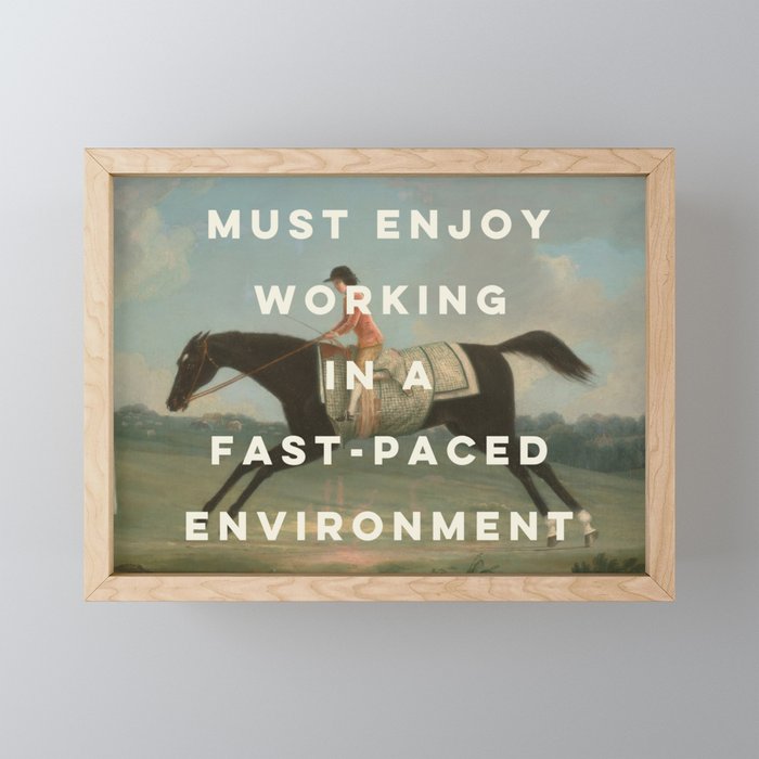 A Fast-Paced Environment Mini Art Print Gallery Image 1