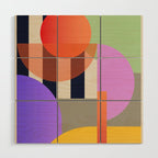 Abstract Geometric Shapes 217 Wood Wall Art Gallery Image 1