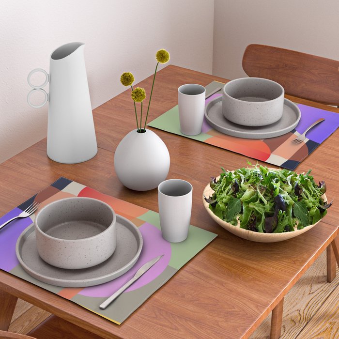 Abstract Geometric Shapes 217 Placemat Gallery Image 2
