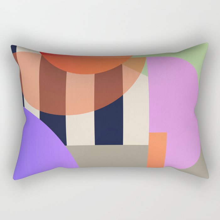 Abstract Geometric Shapes 217 Rectangular Pillow Gallery Image 2