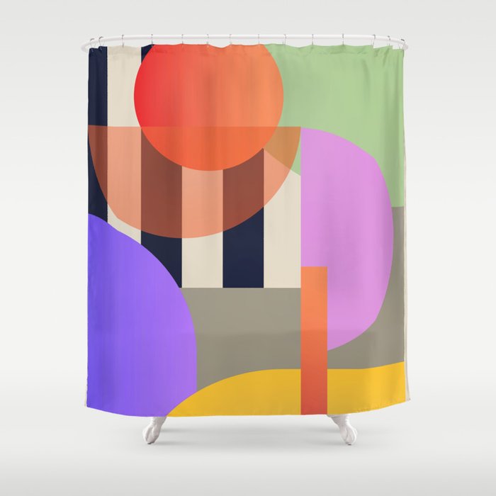 Abstract Geometric Shapes 217 Shower Curtain Gallery Image 1