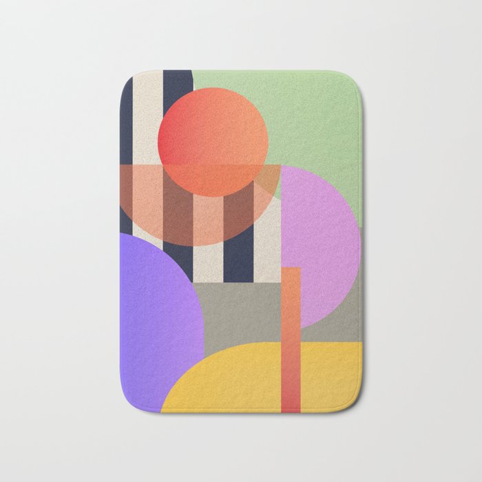 Abstract Geometric Shapes 217 Bath Mat Gallery Image 1