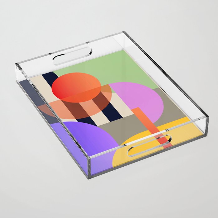 Abstract Geometric Shapes 217 Acrylic Tray Gallery Image 1