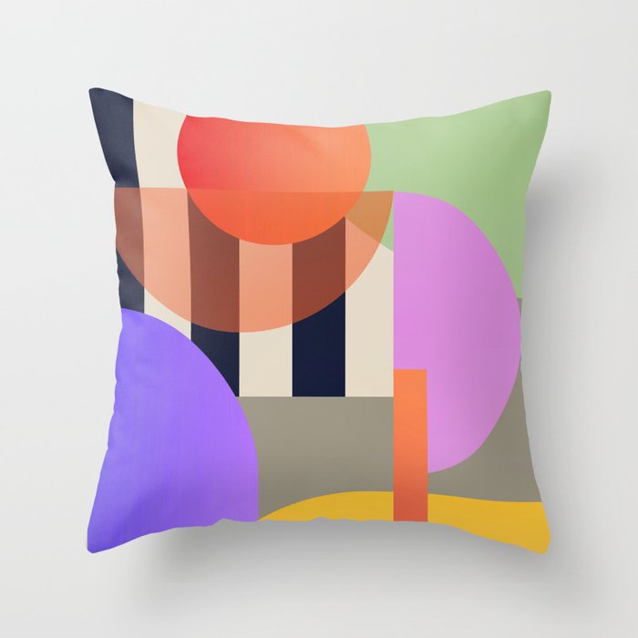 Abstract Geometric Shapes 217 Throw Pillow Gallery Image 6