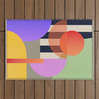 Abstract Geometric Shapes 217 Outdoor Rug Gallery Image 1