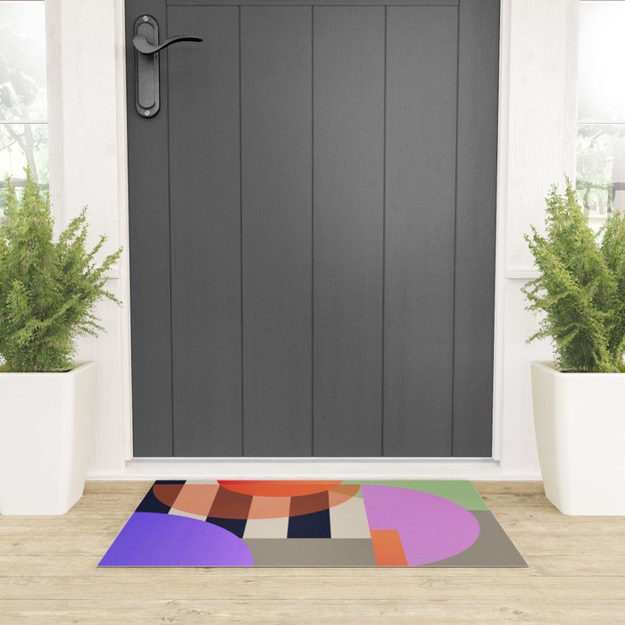 Abstract Geometric Shapes 217 Welcome Mat Gallery Image 3